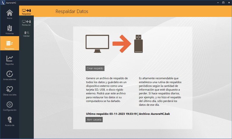 AuroraHC - Respaldo de datos AuroraHC - Respaldo de datos